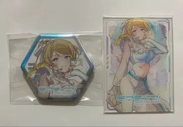 러브 라이브 에리 TOPPA 캔뱃지 클리어 카드