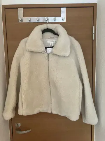 H&M 아이보리 플리스 자켓