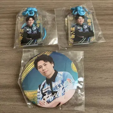 M리그 U-NEXT 파이리츠 나카바야시 케이 부적 키링 캔뱃지