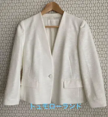 TOMORROWLAND / Ballsey 노카라 자켓 화이트