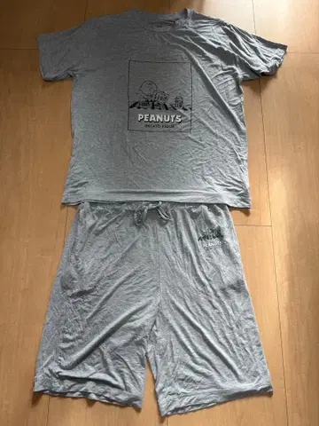 PEANUTS 그레이 룸웨어 세트