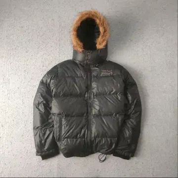 TOWN&COUNTRY 다운 자켓 M 블랙 퍼 후디드