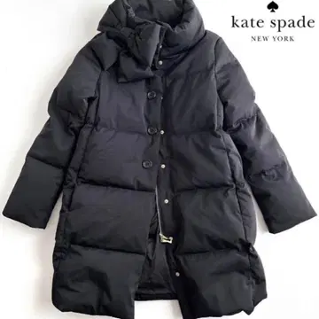케이트 스페이드 롱 다운 코트 블랙 S 새상품급