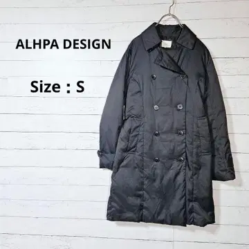 [새상품급] 알파 큐빅 롱 다운 자켓 방한 겨울 상품 M 벨트 포함