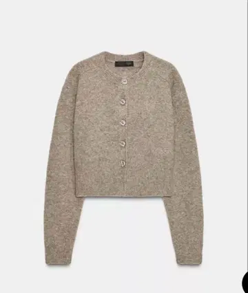 ZARA 소프트 니트 가디건 골든 브라운