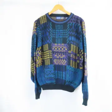 VINTAGE AMERICAN WEEKEND 올 패턴 니트 스웨터 M