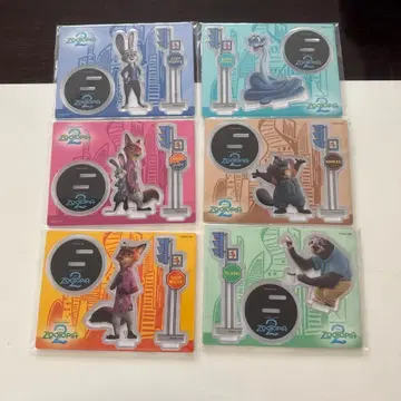 주토피아2 HAPPY 복권 G상 전 종류 아크릴 스탠드 컴프