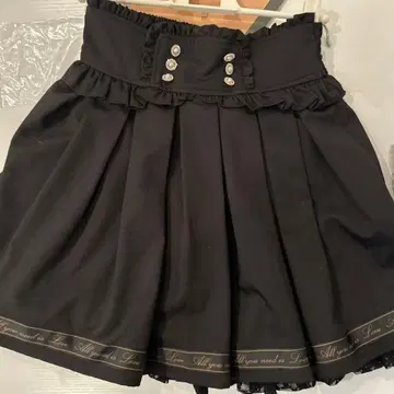 LIZLISA 리즈리사 플레어 스커트 블랙