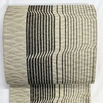 후쿠로 오비 세로줄 물결 변형 세로줄 금사 오비 020k