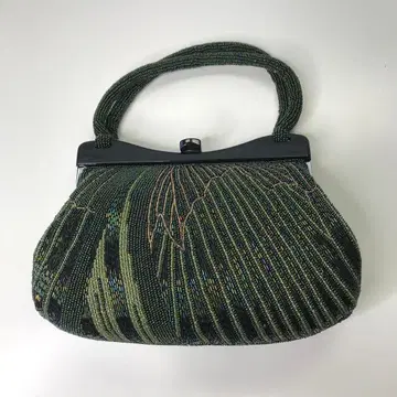 비즈 자수 꽃무늬 일본 의류용 백 중형