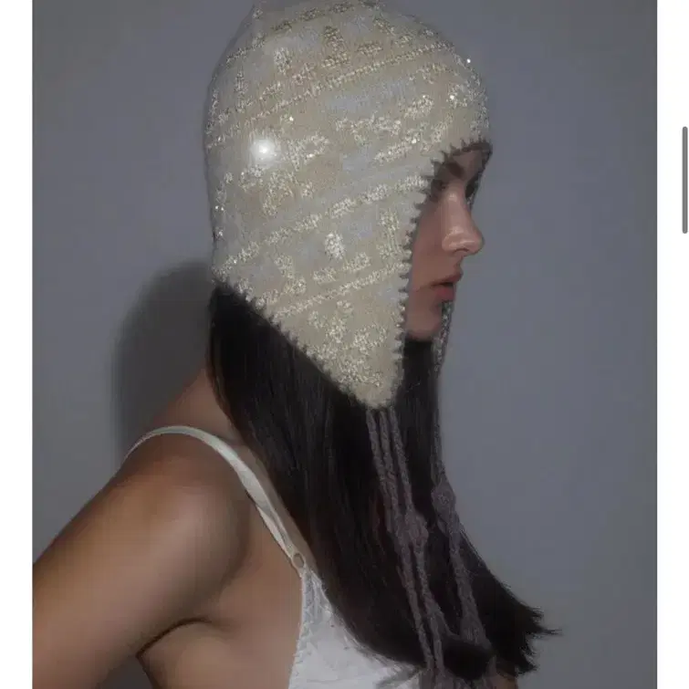 帽子 sculptor Sequin Nordic Earflap Beanie 帽子 sculptor Sequin