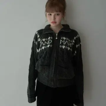 andmary 메리 니트 코위찬 그레이