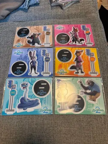 주토피아2 아크릴 스탠드 6개 세트