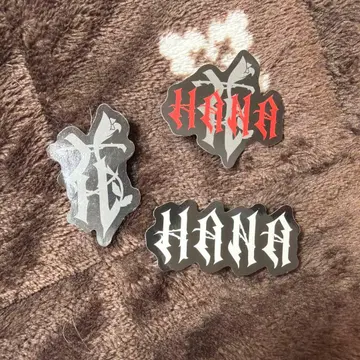 HANA 로고 스티커 3개 세트