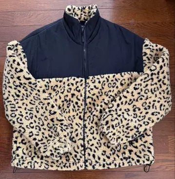 ZARA 레오파드 보아 플리스 자켓 쉘파