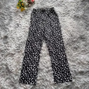 페이지 보이 림 레오파드 팬츠 [ S ] 블랙 이지 팬츠 센터 심