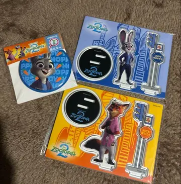 주토피아 해피 복권 캔 거울 주디 아크릴 스탠드 주디 닉