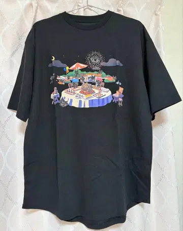 키요 키요 고양이 T셔츠 블랙 키요 고양이 파티