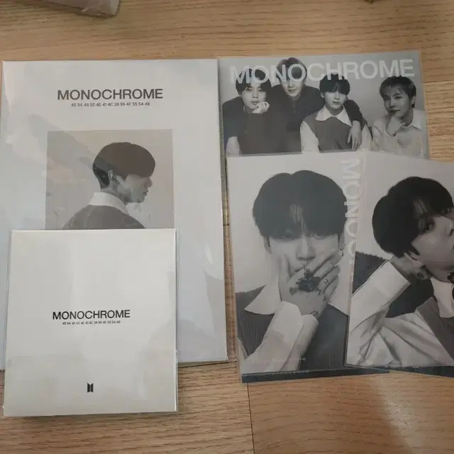 방탄bts 정국  모노크롬팝업 포토북 엽서 스티커세트