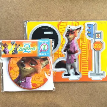 주토피아2 happy 복권 G상 아크릴 스탠드 I상 캔 거울 닉