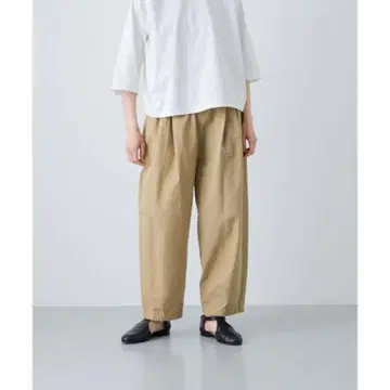[ 25년 제조 ] 카구레 코튼 크롭 팬츠 어반 리서치 베이지