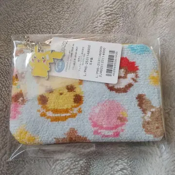 페이러 피카츄 L자형 파우치 참 포함 미사용 새상품