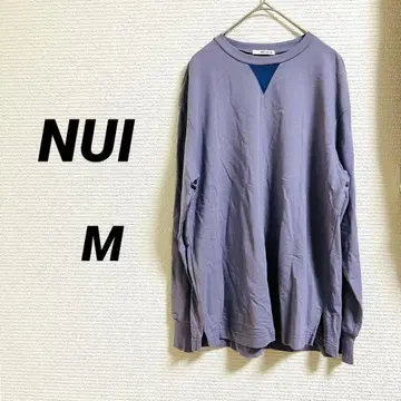 [ NUI ] 상의 컷소 긴팔 티셔츠 일본제 면100% 퍼플 M