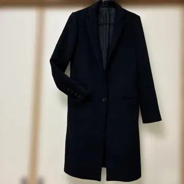 471 LE CIEL BLEU 르 시엘 블루 체스터 코트 롱 블랙