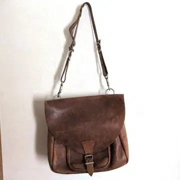 빈티지 천연 가죽 숄더백 메신저 백