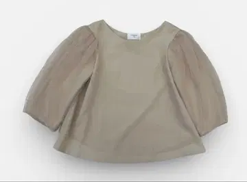 IENA 튤 블라우스 베이지