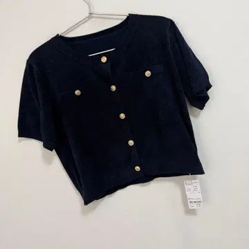 아카이브 하프 슬리브 골드 버튼 니트 가디건