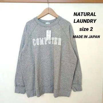 NATURAL LAUNDRY 미니 쭈리 big 래글런 맨투맨