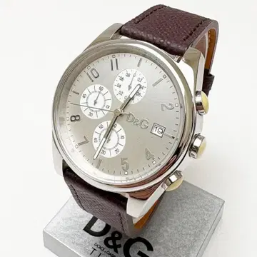 D&G 손목시계 크로노그래프 샌드 파이퍼 돌체&가바나 실버