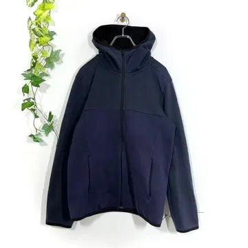 유니클로 남성용 풀 집업 후드티 (L) 속기모 네이비 캐주얼