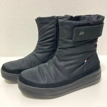 [미사용급] 르꼬끄 스포르티브 블랙 숏부츠 사이드 지퍼 24cm