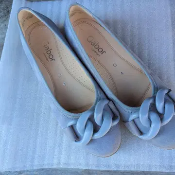 가버 라이트 블루 플랫슈즈