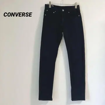 CONVERSE 컨버스 데님 팬츠 스키니 블랙 M