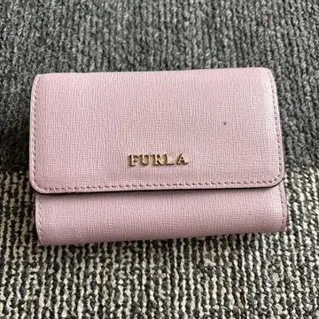 FURLA 핑크 3단 폴더형 지갑