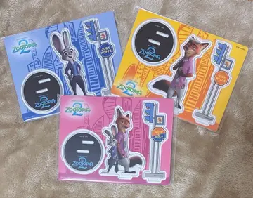 주토피아2 해피 복권 아크릴 스탠드 프롭스 닉 주디