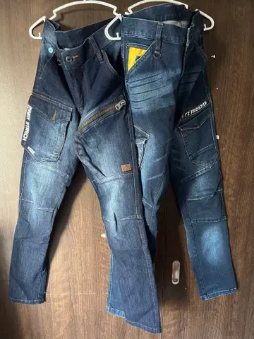 Y2 FRONTIER 다크 블루 카고 팬츠