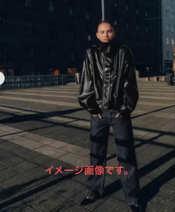 ZARA 블랙 가죽 자켓 XS 새상품급