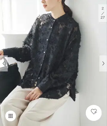 URBANRESEARCH 자카드 블라우스