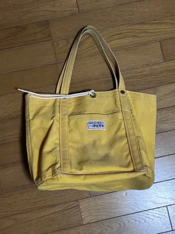 이치자와 캔버스 토트백 레몬색 옐로우 컬러