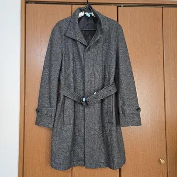 HIGH STREET 그레이 체스터 코트 벨트 포함 L