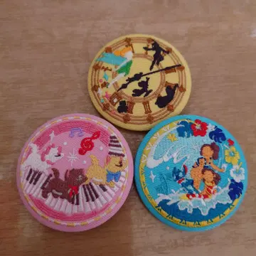 Disney 비스킷2 자수 캔뱃지 3개 세트