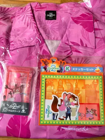 주토피아 해피 복권 하와이안 셔츠 3점 세트 멀티 케이스 닉