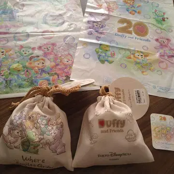 더피와 프렌즈 복조리 파우치 쿠키 2개 세트