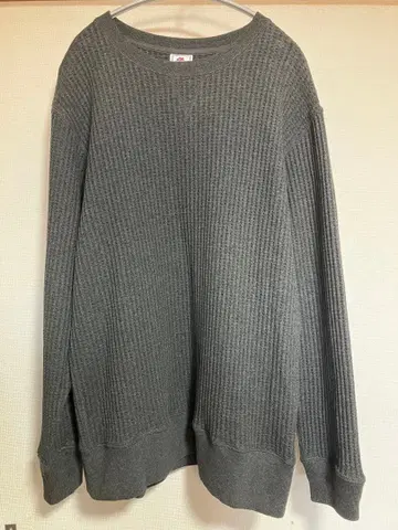 JEMORGAN 빅 와플 크루넥