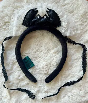 디즈니 호손 맨션 머리띠 레이스 블랙