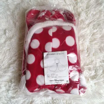 새상품 디즈니 리조트 미니 후드 부착 케이프 팬캡 크리스마스